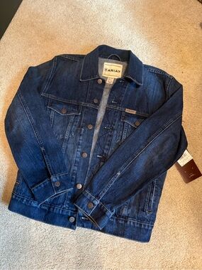 Men Ariat Dark Denim Jacket